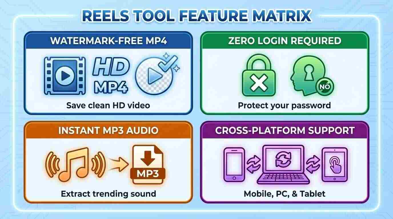 REELS TOOL FEATURE MATRIX