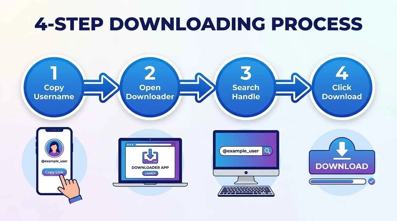 Instagram Story Downloader - Download IG Stories in HD 4-Step Instagram Stories Downloading Process: