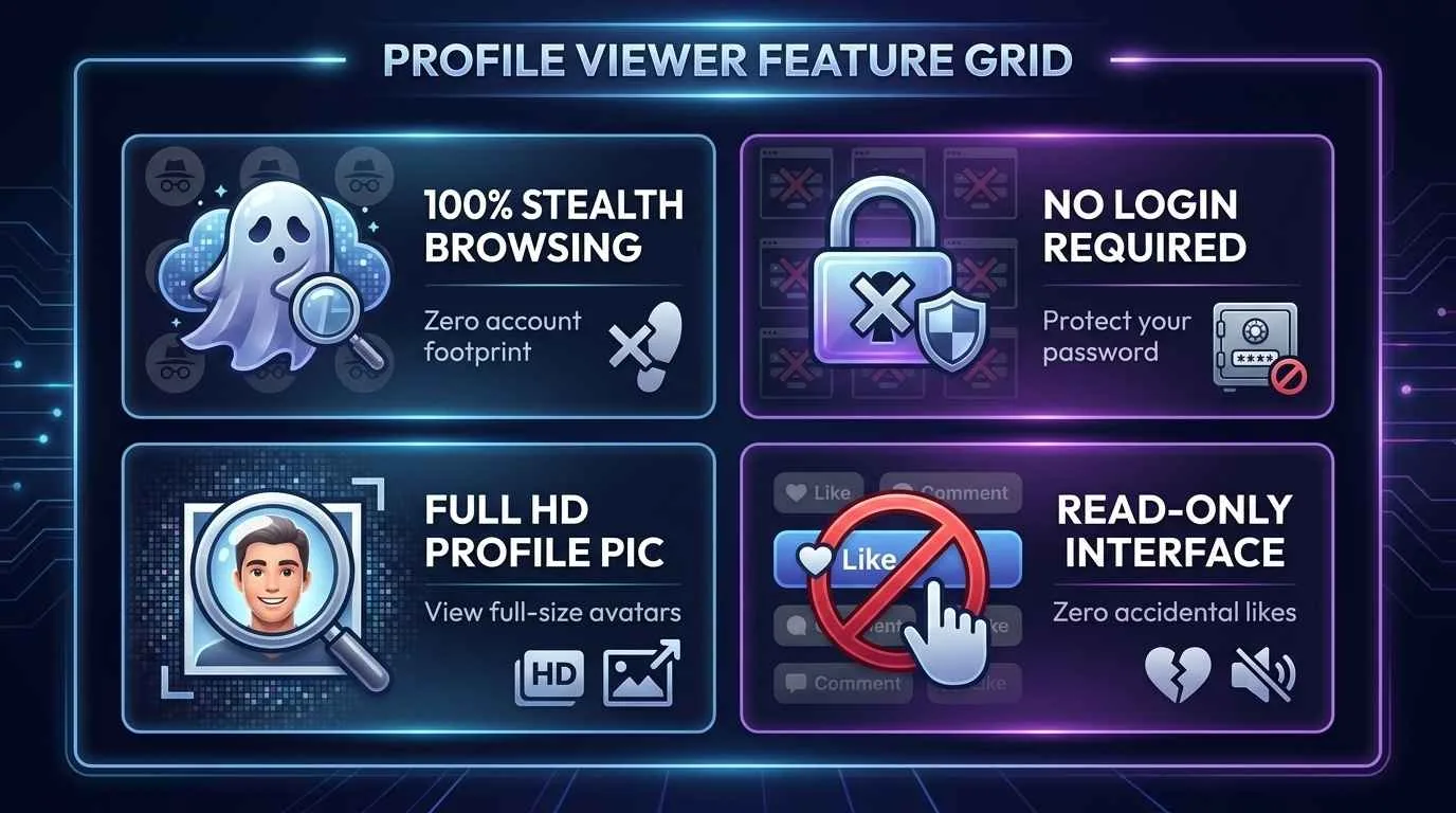  IG PROFILE VIEWERS FEATURE GRID