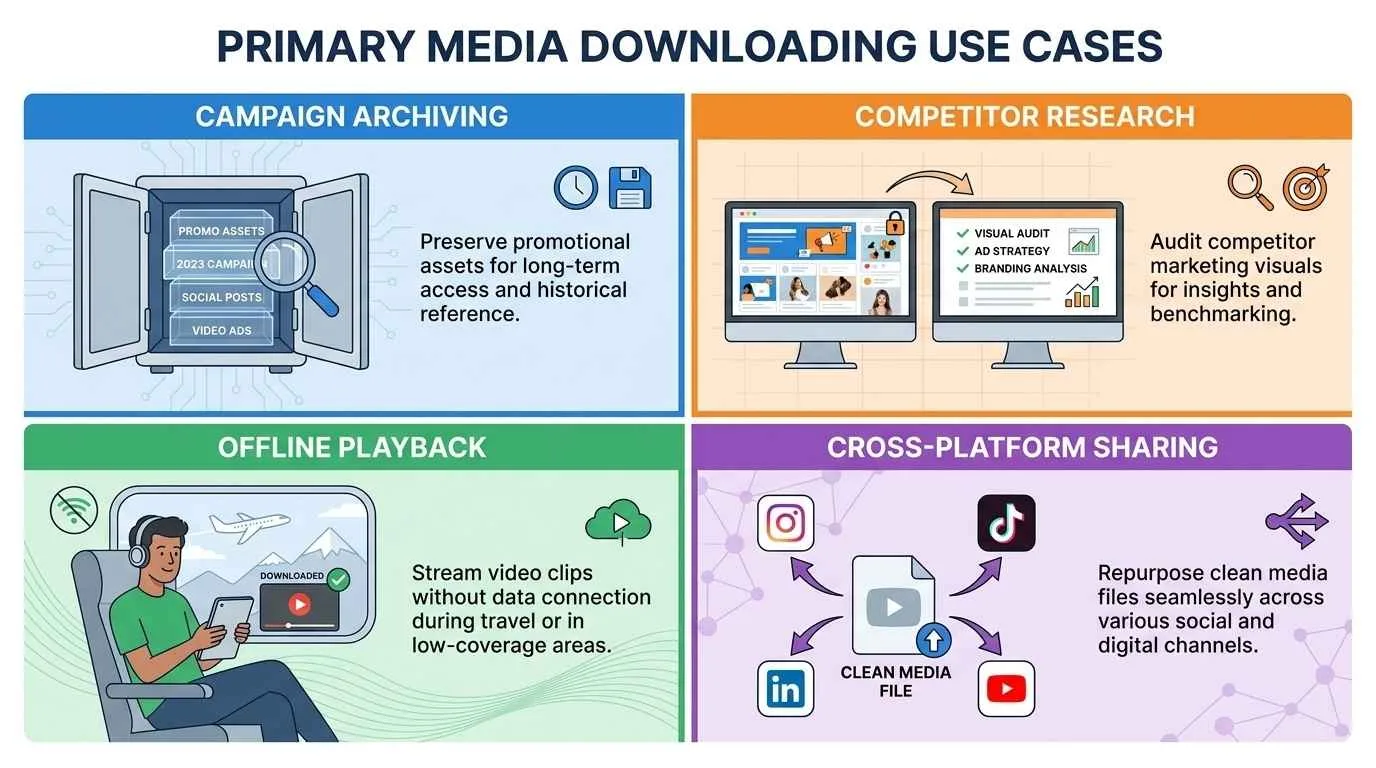 Instagram Story Downloader - Download IG Stories in HD PRIMARY MEDIA DOWNLOADING USE CASES